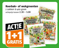  1 2 400 roerbak wokgroenten zakken actieprijs roerbakgroenten mexicaans chinees italiaans 