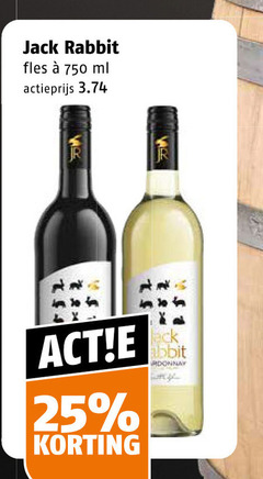  rode wijn witte 25 750 jack rabbit fles ml actieprijs to r 