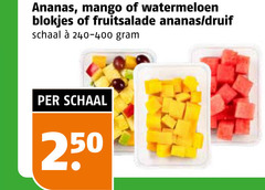  250 ananas mango watermeloen blokjes fruitsalade druif schaal 