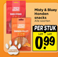 klik op dit plaatje voor een vergroting en voor vergelijkbare aanbiedingen gerelateerd aan
4 misty duck sticks chicken fillet honden snacks soorten stuk oktober dierendag 4 misty duck sticks chicken fillet honden snacks soorten stuk oktober dierendag