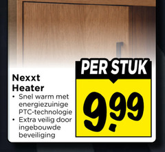  nexxt heater warm energiezuinige technologie veilig ingebouwde beveiliging stuk 