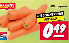  winterpeen holland discountprijs kilo 