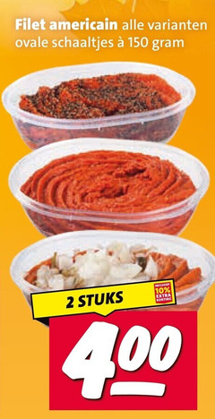klik op dit plaatje voor een vergroting en voor vergelijkbare aanbiedingen gerelateerd aan
2 10 150 filet americain ovale schaaltjes stuks 2 10 150 filet americain ovale schaaltjes stuks