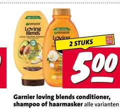  2 10 500 garnier loving blends with stuks conditioner shampoo haarmasker 