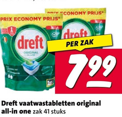  economy dreft original draft zak vaatwastabletten all one stuks 
