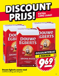  douwe egberts koffie 3 10 23 250 discount lang laag meester koffiebranders jour aroma evenwicht r snelfilter joure rood evenwichtig rond snelfiltermaling discountprijs pakken pak 