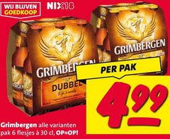  grimbergen speciaalbieren 6 30 nix18 bel dubbel pak 