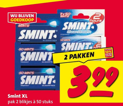  smint kauwgom 2 10 50 mints hints hours pakken xl pak blikjes stuks 3.99 