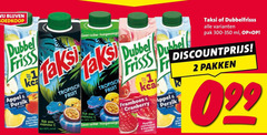  2 40 100 dubbel frisss appel perzik suiker kca rijk vitamine mat tropisch fruit framboos cranberry verfrissend mask taksi dubbelfrisss pak ml discountprijs pakken 