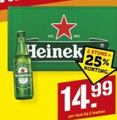 heineken krat bier 2 25 stuks stuk kratten 
