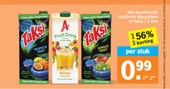  6 10 40 99 suiker tropisch fruit drink rijk vitamine jungle mango mangue minder appelsientje fruitdrink taksi liter stuk combineren flessen 