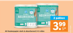  2 3 rollen absorberend keukenpapier pakken 3.99 