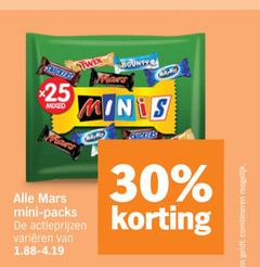  bounty twix snickers mars mini chocoladerepen 25 30 mixed varieeren mix minis combineren 