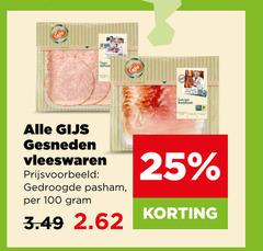  25 100 gijs gesneden vleeswaren gedroogde pasham 