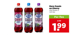  hero frisdrank padded cherry cassis zero original flessen 1 25 liter fles 99 