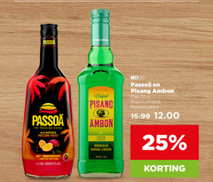  passoa pisang ambon likeur 17 25 1948 passion drink with natural fruit since original green banana indonesian liqueur anniversary limited edition nix18 fles 