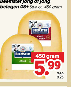  beemster kaas 450 jong belegen 48 stuk ca. 5.99 