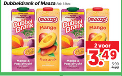  maaza dubbeldrank fruitdrank 1 2 pak liter nieuwe rijk vitamine dubbel drank mango passievrucht fruit drink appel sensatie go you it 