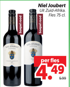  rode wijn estate wines cabernet sauvignon zuid afrika fles 5.99 
