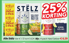  stelz hard seltzer 4 6 25 69 iced tea pack mix lemon peach mango passionfruit lime alcohol infuse sparkling water with raspberry a4 