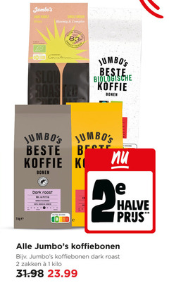  jumbo huismerk koffiebonen 1 2 100 light roast ethiopia single origin bloemig complex nl landbouw roasted by cornelis trade biologische koffie bonen 1kg dark pittig donker gebrand arabica nutri score halve zakken kilo 