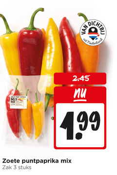  puntpaprika 3 nederland zoete punt paprika mix stuks zak 