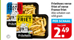  450 verse franse frietjes friet schalen schaal 