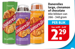  danerolles croissantdeeg fresh dough since douche large cinnamon 6x croissants 4x chocolate blikken blik 