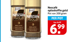  nescafe oploskoffie 200 nieuwe gold soepel verfijnd zorgvuldig gebrande arabica pot 