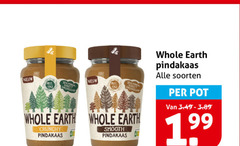  1967 whole earth crunchy pindakaas smooth soorten pot 