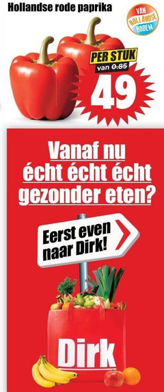  paprika hollandse rode stuk bodem gezonder eten eerst 