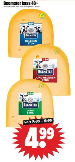  kaas 400 beemster 48 stuk premium belegen hollandse jong 