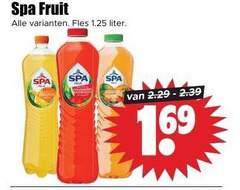  spa fruit fles liter 