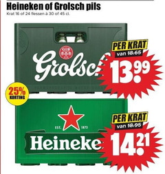  grolsch heineken krat bier 16 24 25 30 45 pils flessen gb 