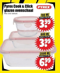  700 pyrex cook click glazen ovenschaal deksel ml elders 3.99 3 99 