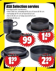  8 14 16 26 99 300 asa selection servies handgemaakt aardewerk mok ml schaaltje cm bord diep schaal elders 