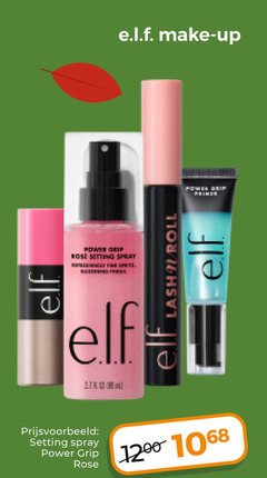 klik op dit plaatje voor een vergroting en voor vergelijkbare aanbiedingen gerelateerd aan
make up elf power grip bose spray primer roll setting rose make up elf power grip bose spray primer roll setting rose