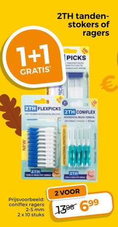  2th interdentale ragers tandenstokers 1 2 10 tanden stokers picks mick coniflex new for healthy mm stuks 