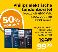  philips electrische tandenborstel 50 6500 elektrische wit series zwart 