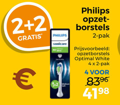  2 4 8396 philips opzet borstels pak opzetborstels optimal white 