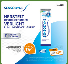  1 3 2397 sensodyne herstelt gevoelige tanden verlicht pijnlijke gevoeligheid tandartsen expert mondverzorging multipakken 13 repair protect cool mint tandpasta nederland wetenschappelijk bewezen verlichting dagelijks herstel hal spaar punt ml beschermende laag gedeeltes tand 2x poetsen rapid relief medische hulpmiddelen lees gebruik nl 