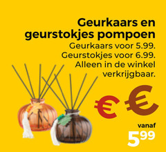 geurkaarsen geurkaars geurstokjes pompoen 5.99 