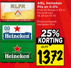  heineken 0.0 alfa krat bier 24 25 30 141 limburg lip pils 
