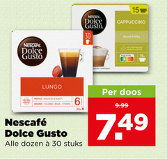  nescafe dolce gusto capsules 15 30 cappuccino round silky lungo profile balanced roasty origins colomba 30x dozen stuks doos 