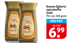  douwe egberts oploskoffie 200 excellent gold smooth pot 
