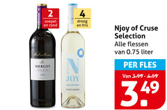  witte wijn rode 2 4 soepel rond droog fris merlot pays happiness pinot grigio njoy cruse selection flessen liter fles 
