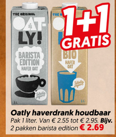  soja melk 1 2 original barista edition bio totally oatly haverdrank houdbaar pak liter pakken 