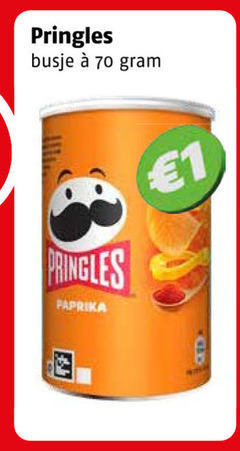  pringles chips 1 busje paprika 