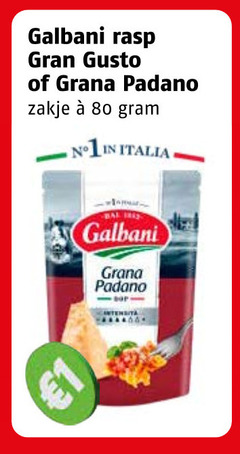  1 80 galbani rasp gusto grana padano zakje italia bal r 