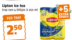  lipton ice tea 4 250 tray blikjes ml original sparkling 5 zegels 